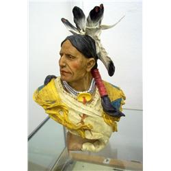 BUST OF WOMAN NATIVE AMERICAN