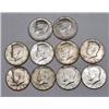 Image 1 : LOT OF 10 1965-1969 KENNEDY HALF DOLLARS