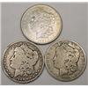 Image 1 : LOT OF 3 MORGAN DOLLARS 1889 O, 1902 P AND 1921 S