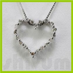 Genuine 0.22ctw Diamond Necklace 14K Gold 0.92g