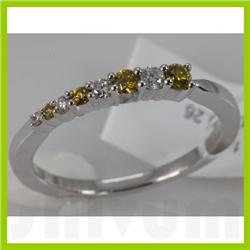 Genuine 0.26 ctw Diamond Ring 14K White Gold