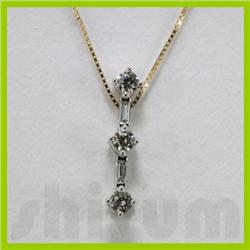 Genuine 0.49ctw Diamond Necklace 14k Gold 1.13g