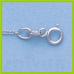 Genuine 16" 14kt Italian Gold-Yellow or White 1.1mm, Oval Link Chain Gauge:025, 1.3gr