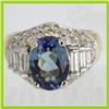 Image 1 : Genuine  4.86 ctw Tanzanite & Diamond Ring 14KT Yellow Gold Ring Size 7.5