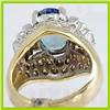 Image 3 : Genuine  4.86 ctw Tanzanite & Diamond Ring 14KT Yellow Gold Ring Size 7.5
