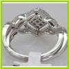 Image 2 : Genuine 0.7ctwPrincess cut Diamond Ring14kt White Gold