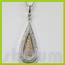 Genuine 0.6ctw Diamond Necklace 14K Gold 4.02g