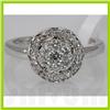 Image 1 : Genuine 0.5 ctw Diamond Ring 14K White Gold