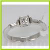 Image 1 : Genuine 0.53 ctw Diamond Ring 14k White Gold