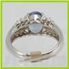 Image 3 : Genuine  2.04 ctw Tanzanite & Diamond Ring 14KT White Gold Ring Size 7.5