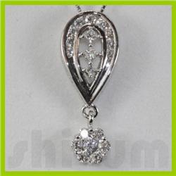 Genuine 0.55ctw Diamond Necklace14k Gold 2.24g