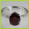 Image 1 : Genuine 5.02 ctw Ruby & Diamond  Ring 18kt Gold-White