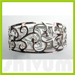 Genuine 2.48 ctw 18K Diamond Studded Fashion Bangle G SI1