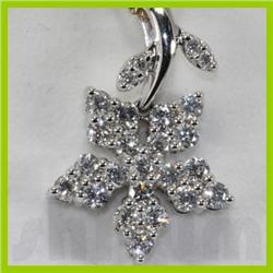 Genuine 0.91ctw Diamond Necklace 14k Gold 3.49g