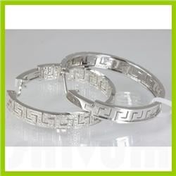 Genuine 1.45  ctw RJ Design Diamond Earring 14kt Gold-White 