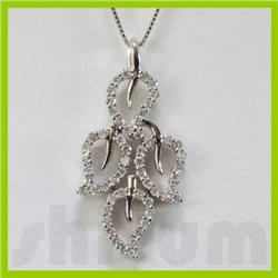 Genuine 0.85ctw Diamond Necklace 14k Gold 3.76g
