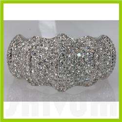 Genuine 1.43 ctw Diamond Ring 14K White Gold