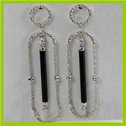 Geninne 0.870 ctw Diamond Earring 18kt Gold-White