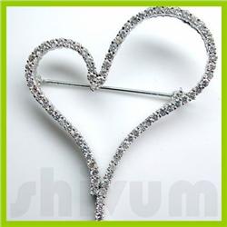Genuine 1.99 ctw 14K Diamond Studded Fashion Brooch HI SI3-I1