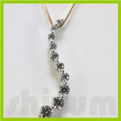 Genuine 1.04ctw Diamond Necklace 14k Gold 2.10g