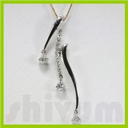 Genuine 0.49ctw Diamond Necklace 14k Gold 3.04g