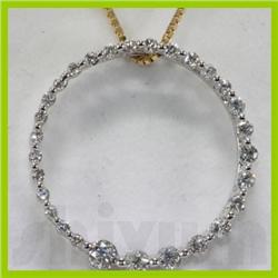 Genuine 0.38ctw Diamond Necklace 14K Gold 1.47g