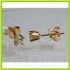 Image 2 : Genuine 0.42 ctw Diamond Stud Earring 18kt Gold-Yellow