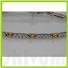 Image 2 : Genuine 2.01ctw Diamond Bracelet 14K Two Tone Gold 