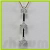 Image 1 : Genuine0.51ctw Diamond Necklace 10k Gold 1.20g