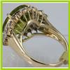 Image 3 : Genuine  8.88 ctw  Peridot Ring  14KT Yellow Gold  Ring Size  6.5