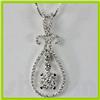 Image 1 : Genuine 0.54 ctw Diamond Pendant 18kt Gold-White