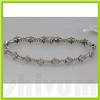 Image 1 : Genuine 4.51ctw Diamond Bracelet 14K White Gold 