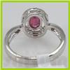 Image 2 : Genuine 1.35 ctw 18k Ruby & Diamond White Gold Ring 