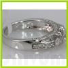 Image 2 : Genuine 0.83 ctw Diamond Ring 14K White Gold