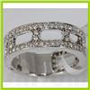 Image 1 : Genuine 0.83 ctw Diamond Ring 14K White Gold