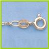 Image 1 : Genuine 16" 14kt Italian Gold-Yellow or White 1.3mm, D/C Circle Link Chain Gauge:030, 1.6gr