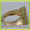 Image 2 : Genuine  3.6 ctw  Peridot Ring  14KT Yellow Gold  Ring Size  6