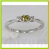 Image 2 : Genuine 0.26 ctw Diamond Ring 14K White Gold