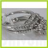 Image 2 : Genuine 1.12 ctw Diamond Ring 14K White Gold