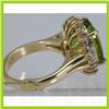 Image 2 : Genuine  7.76 ctw  Peridot Ring  14KT Yellow Gold  Ring Size  