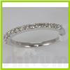 Image 1 : Genuine 0.33 ctw Diamond Ring 14K White Gold