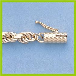 Genuine 16" 14kt Italian Gold-Yellow 5.0mm, D/C  Rope Chain Gauge:D/C or Reg.,  30.3gr