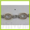 Image 3 : Genuine 2.52ctw Diamond Bracelet 14K Two Tone Gold  