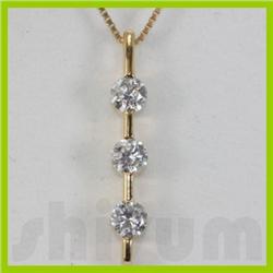 Genuine 0.5ctw Diamond Necklace 14k Gold 1.08g
