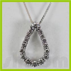 Genuine 0.5ctw Diamond Necklace 14k Gold 1.59g
