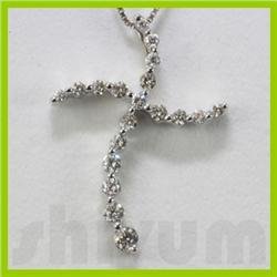 Genuine 0.47ctw Diamond Necklace 14k Gold 1.85g
