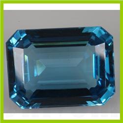 Natural Blue Topaz Emerald Cut 1 pc per lot 21.27ctw @2.5 USD/ct