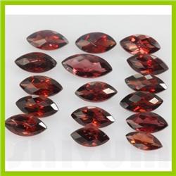 Natural Red Garnet Marquise Cut AAA 5x10mm 16 pcs per lot 24.24ctw @ 4USD/ct