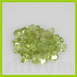 Natural Peridot Pear Cut 8x11mm 71.17ctw @8 USD/ct