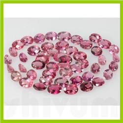 Natural Pink Tourmaline Oval Cut 5x7mm 50 pcs per lot 35.26ctw @50 USD/ct